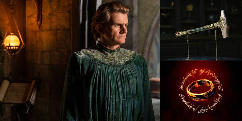 title image things only book readers know about celebrimbor screenshot from Rings of Power Feanor's Hammer the one ring