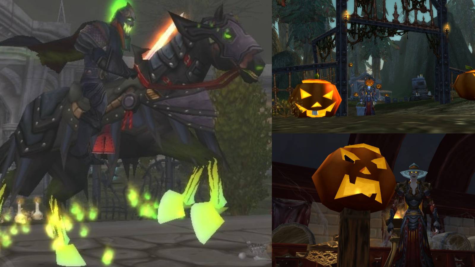 title split image headless horseman hyz trick or treating how to get the Hallowed Title 