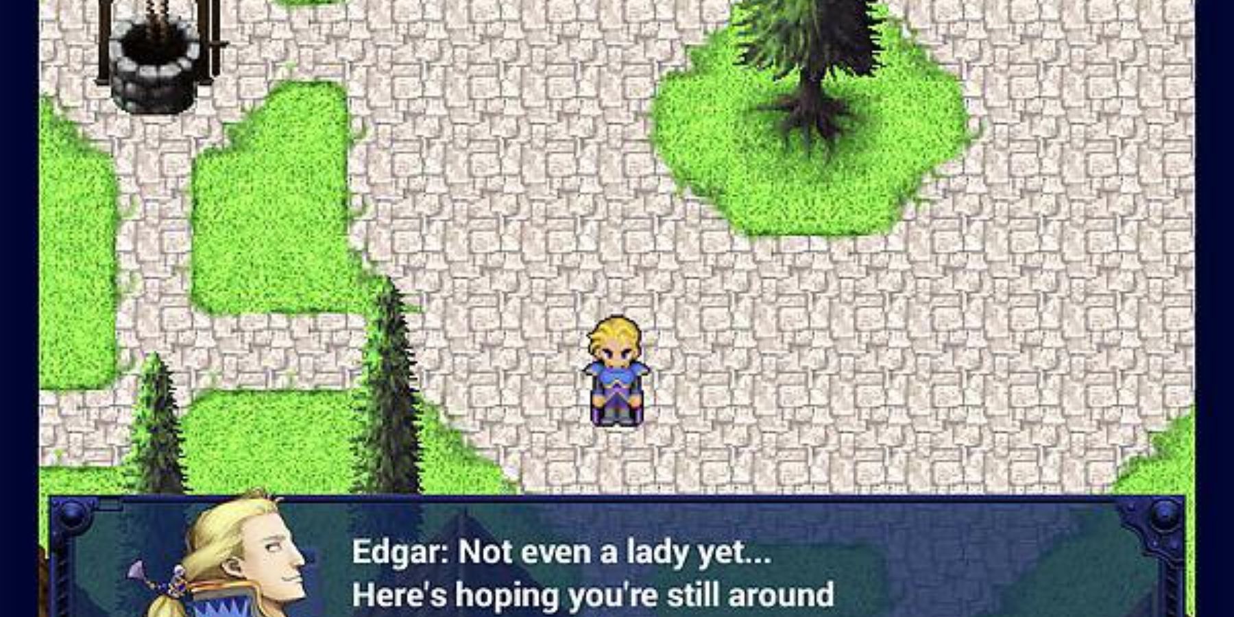 Edgar recounts his conversation with Relm in Final Fantasy 6