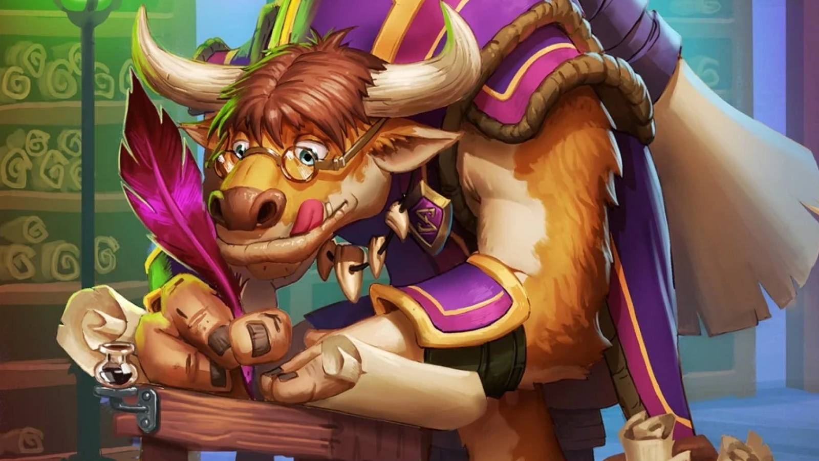 wow hearthstone tauren scholomance academy diligent notetaker