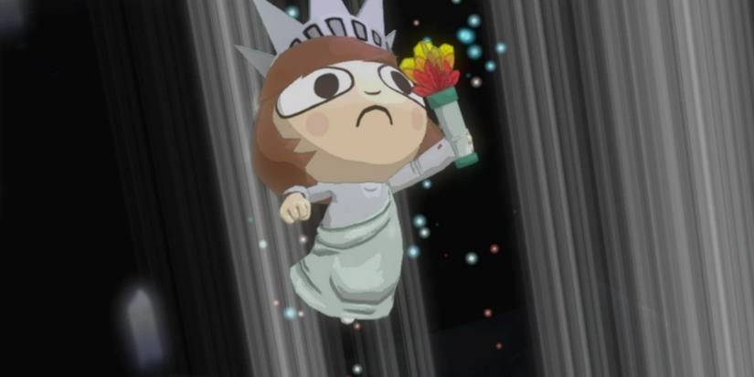 wren donning the statue of liberty costume