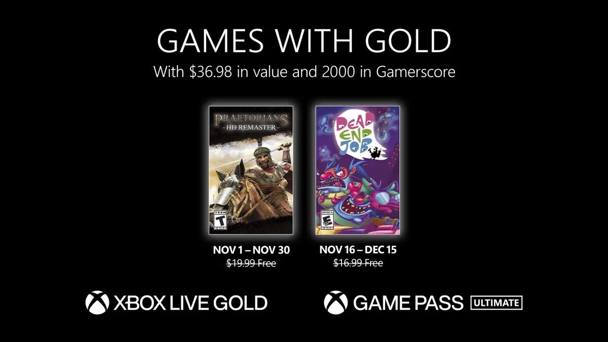 xbox free games with gold games november 2022