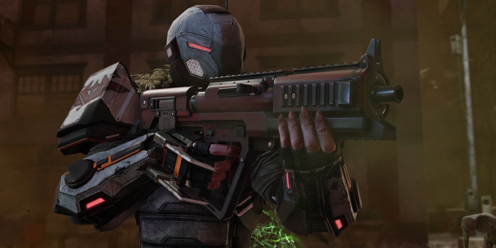 A Skirmisher prepares to fire in XCOM2: War of the Chosen