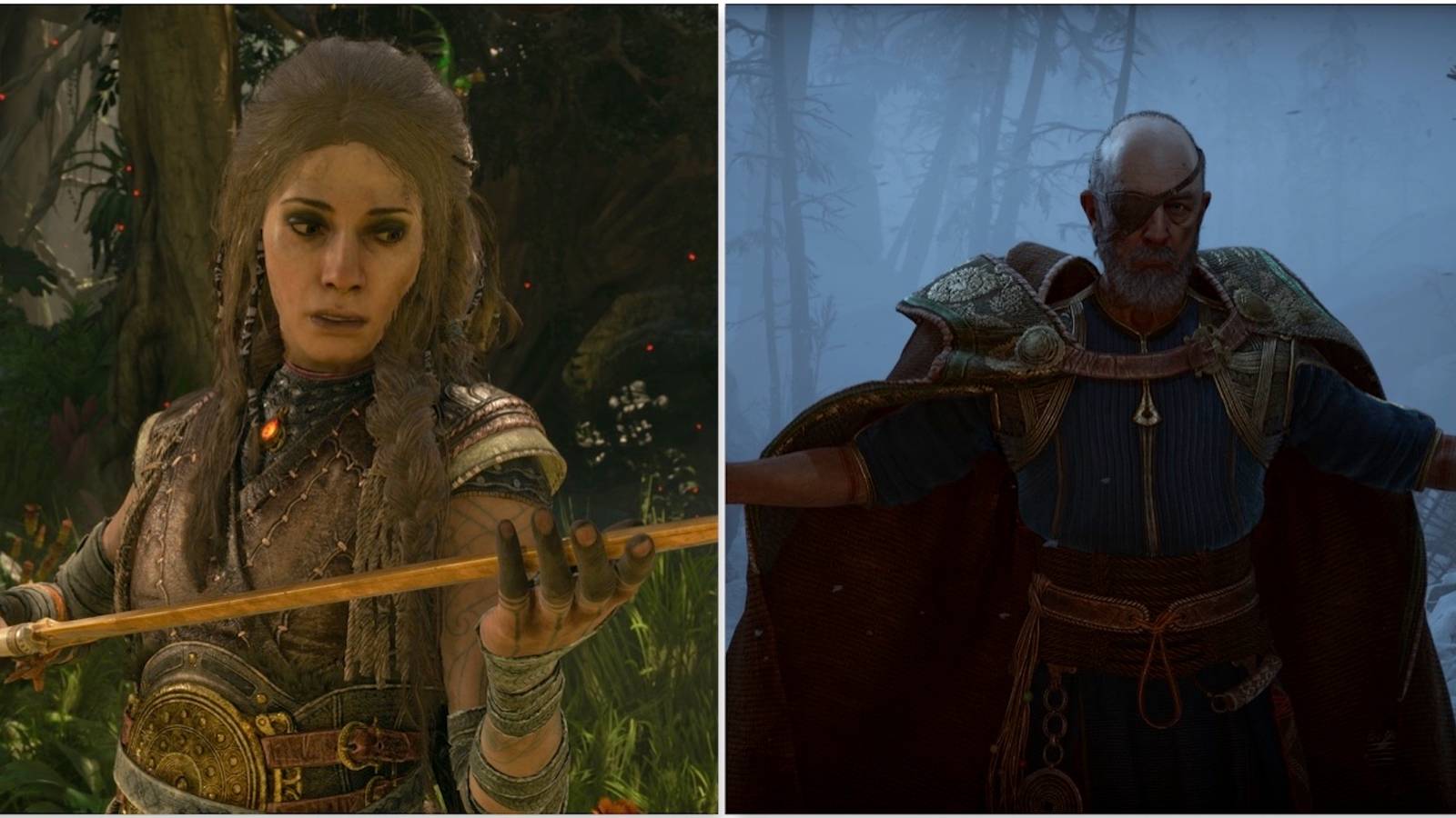 Freya and Odin in God of War Ragnarok