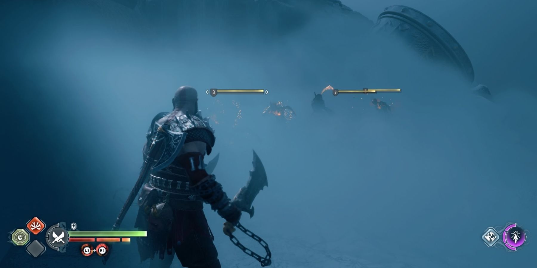 Kratos faces a hoard of Legions in God of War Ragnarok