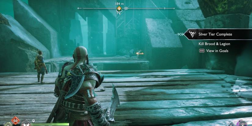 Kratos faces a bridge in God of War Ragnarok
