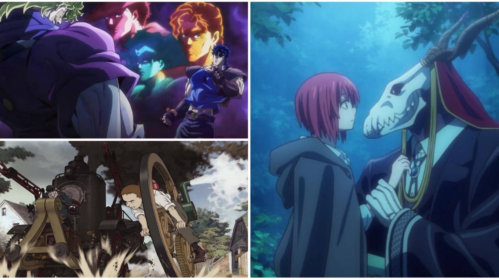 Best UK-Set Anime- Jojo's Bizarre Adventure Steamboy The Ancient Magus' Bride