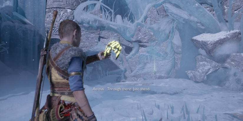 Atreus uses the Mask in God of War Ragnarok