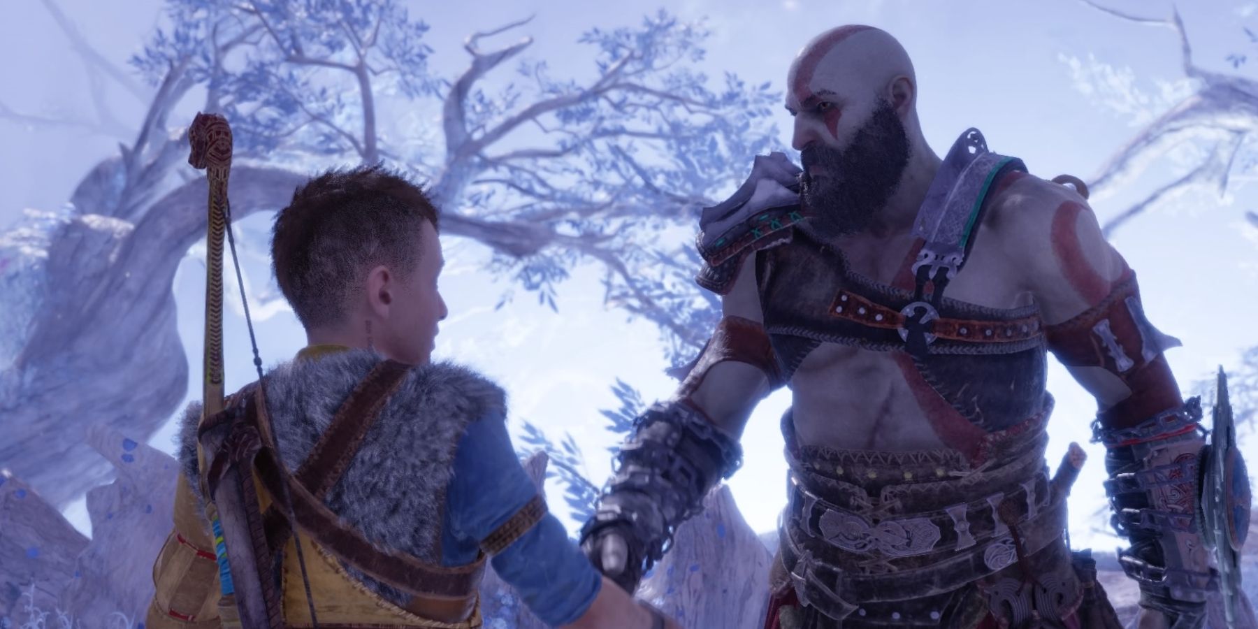 Atreus and Kratos in God of War Ragnarok