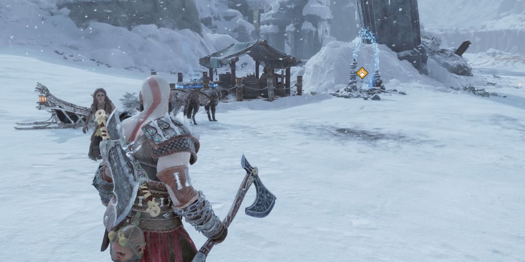 Kratos finds Sindri's shop in God of War Ragnarok