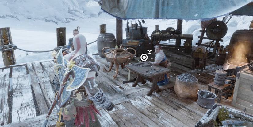 Kratos finds Lunda's shop in God of War Ragnarok