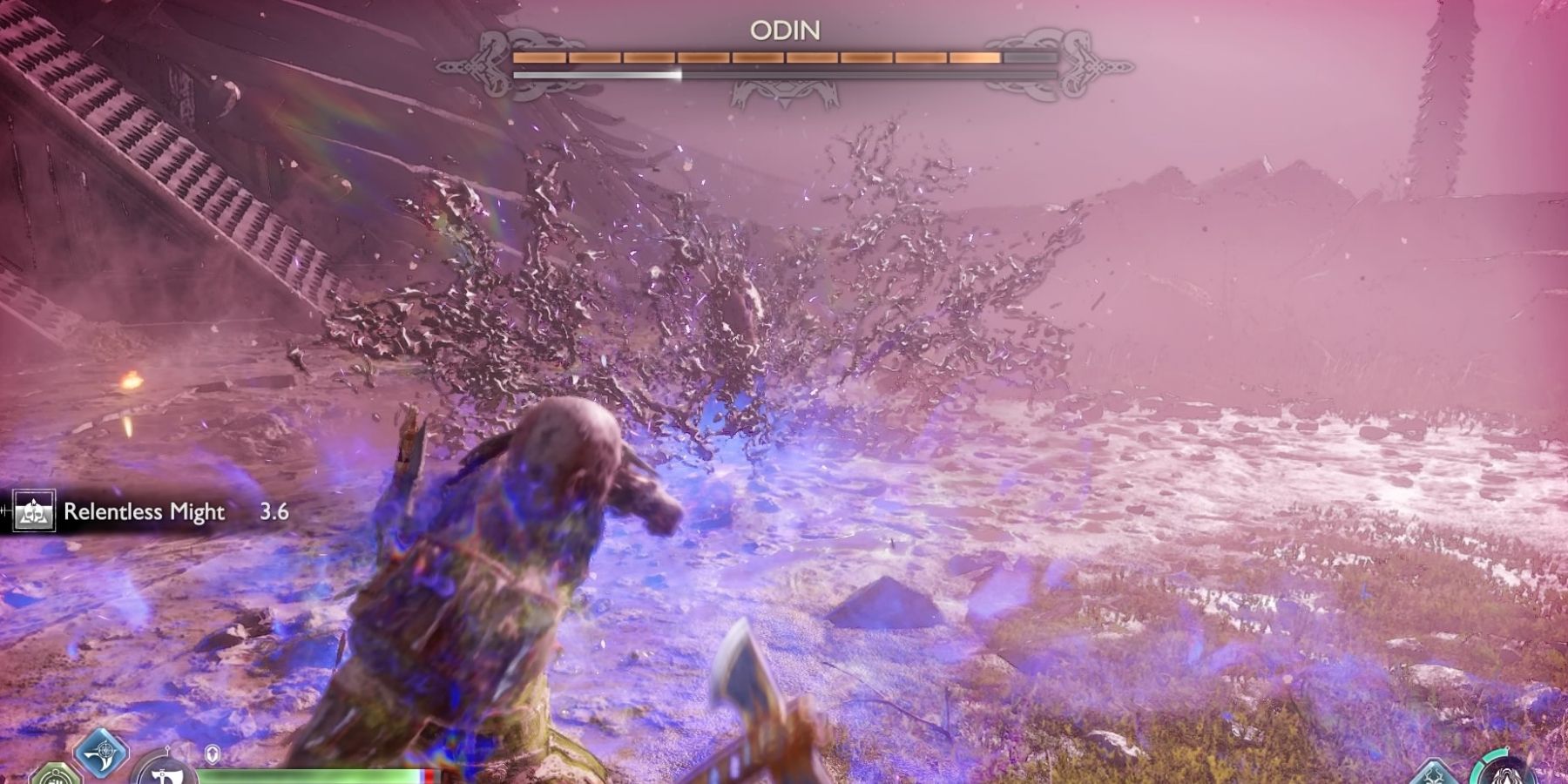 Kratos faces Odin in God of War Ragnarok