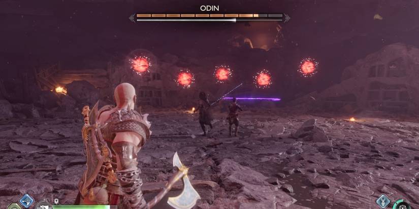 Kratos faces Odin in God of War Ragnarok