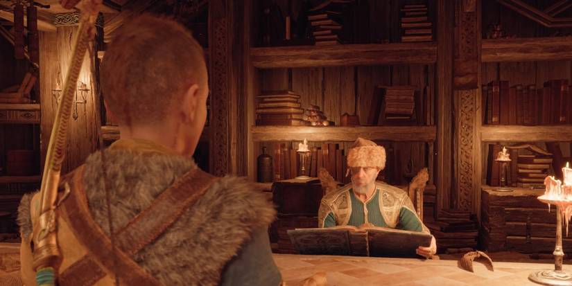 Atreus and Odin in God of War Ragnarok