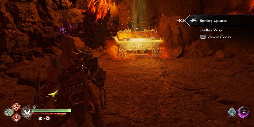 Kratos finds a Legendary Chest In God Of War Ragnarok