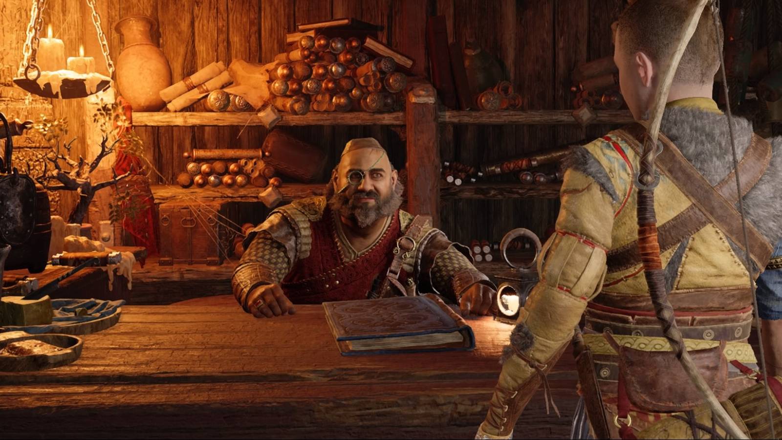 Durlin and Atreus in God of War Ragnarok