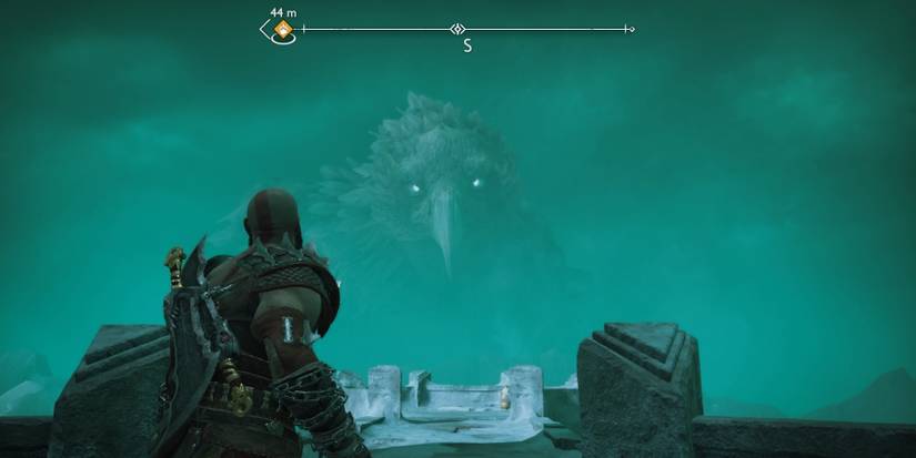 Kratos meets Hraesvelgr in God of War Ragnarok