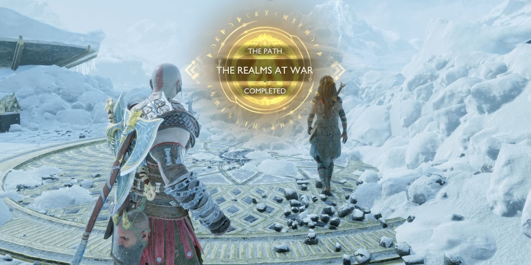 Kratos and Freya in God of War Ragnarok
