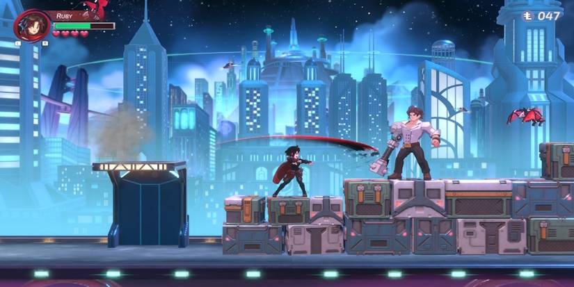 3 Fighting enemies in RWBY Arrowfell