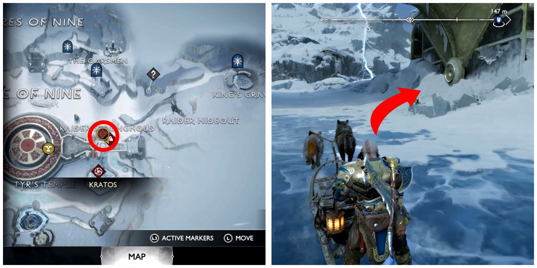 God Of War Ragnarok: Lake of Nine Artifact Locations