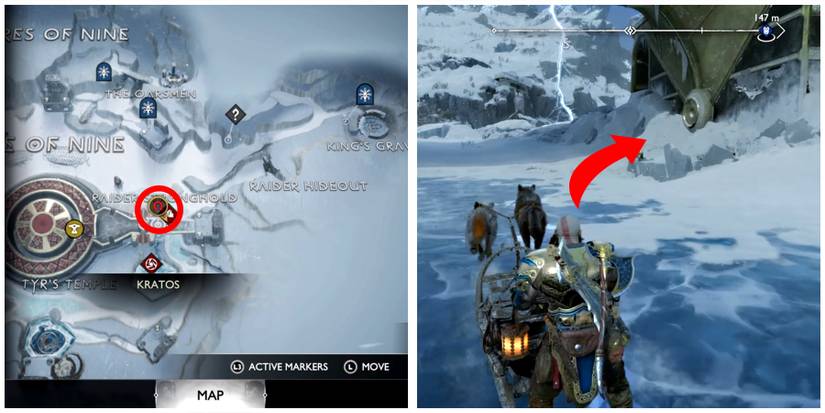3-lake of the nine artifact location in god of war ragnarok