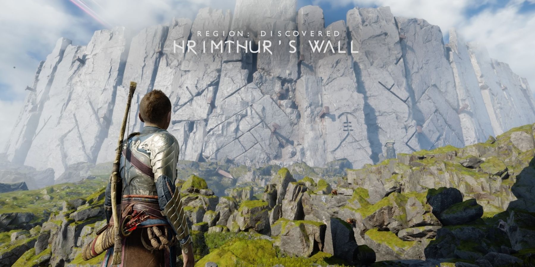 Atreus finds Hrimthur's Wall in God of War Ragnarok