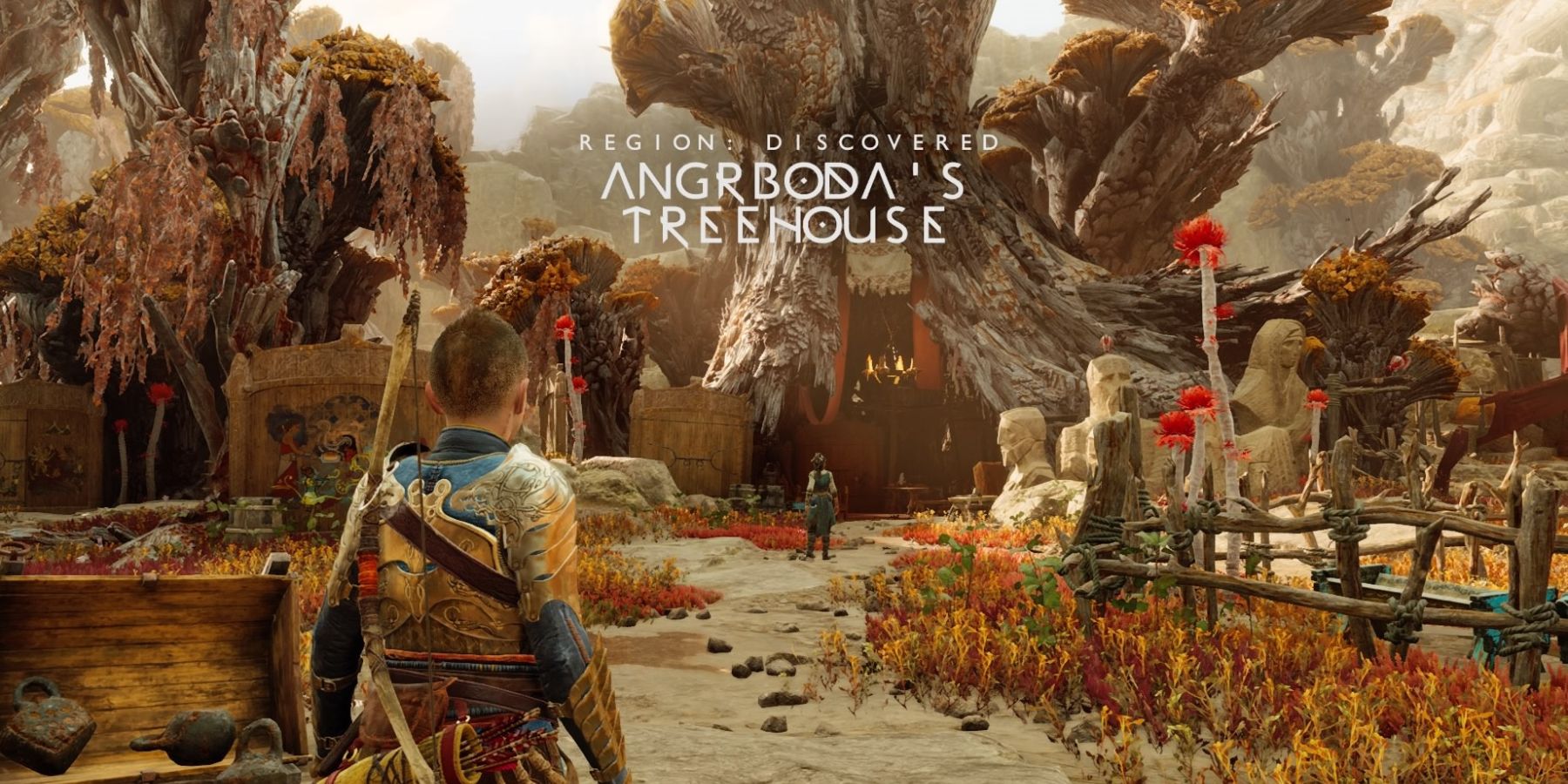 Angrboda's Treehouse in God of War Ragnarok