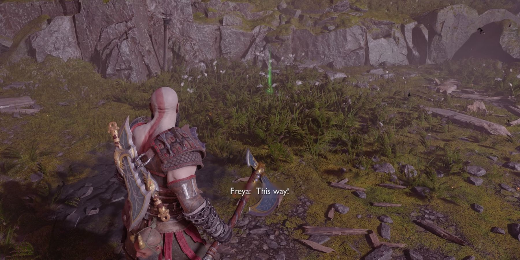 Kratos finds a Healthstone in God of War Ragnarok