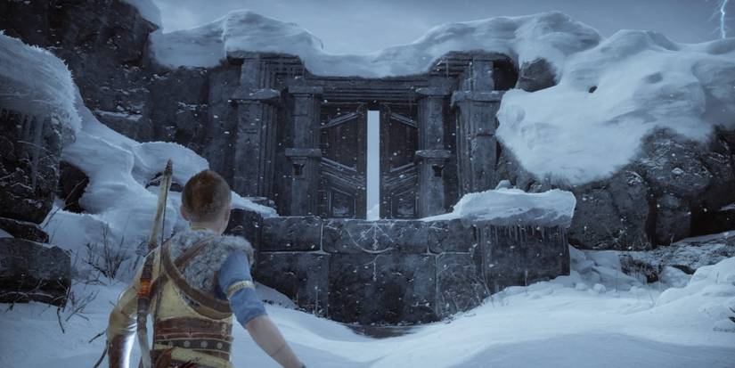 Atreus finds the door to Freya in God of War Ragnarok