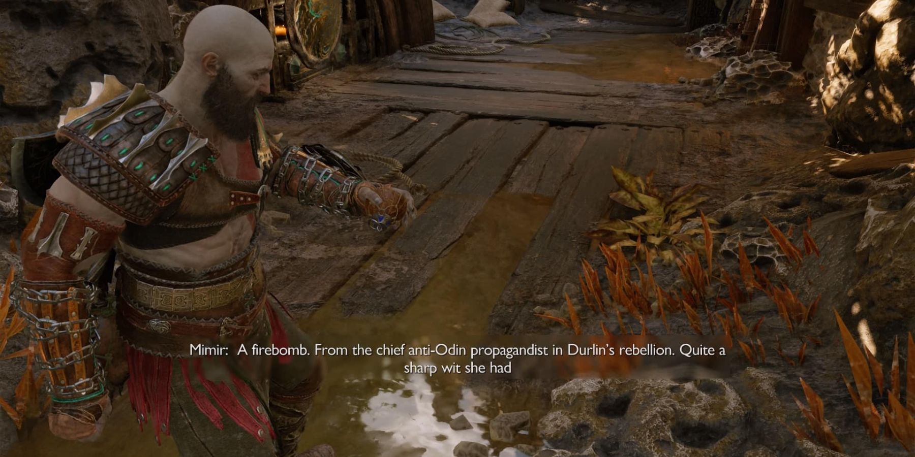 Kratos finds an Artifact in God of War Ragnarok