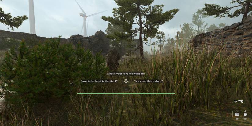 A dialogue choice in Modern Warfare 2