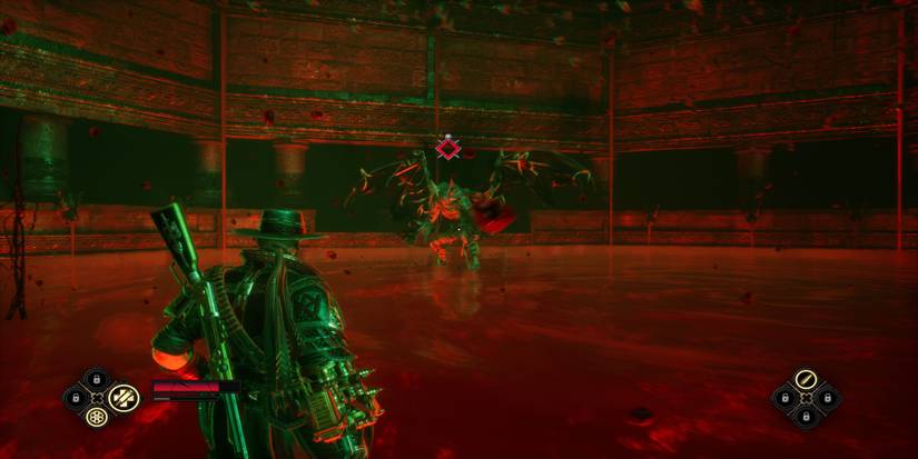 Fighting a boss in Evil West