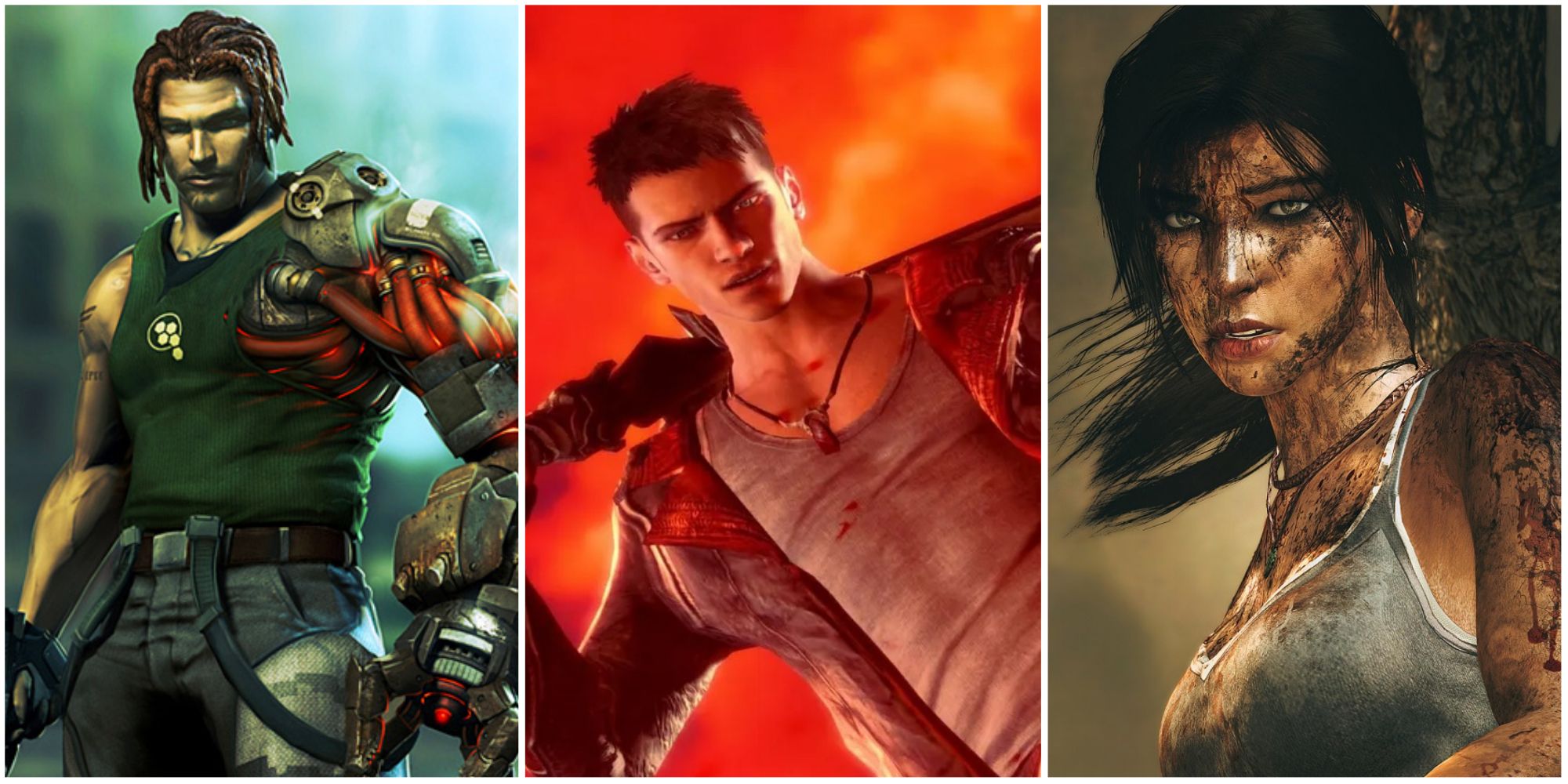 Rebooted Game Protagonists- Bionic Commando Devil May Cry Tomb Raider