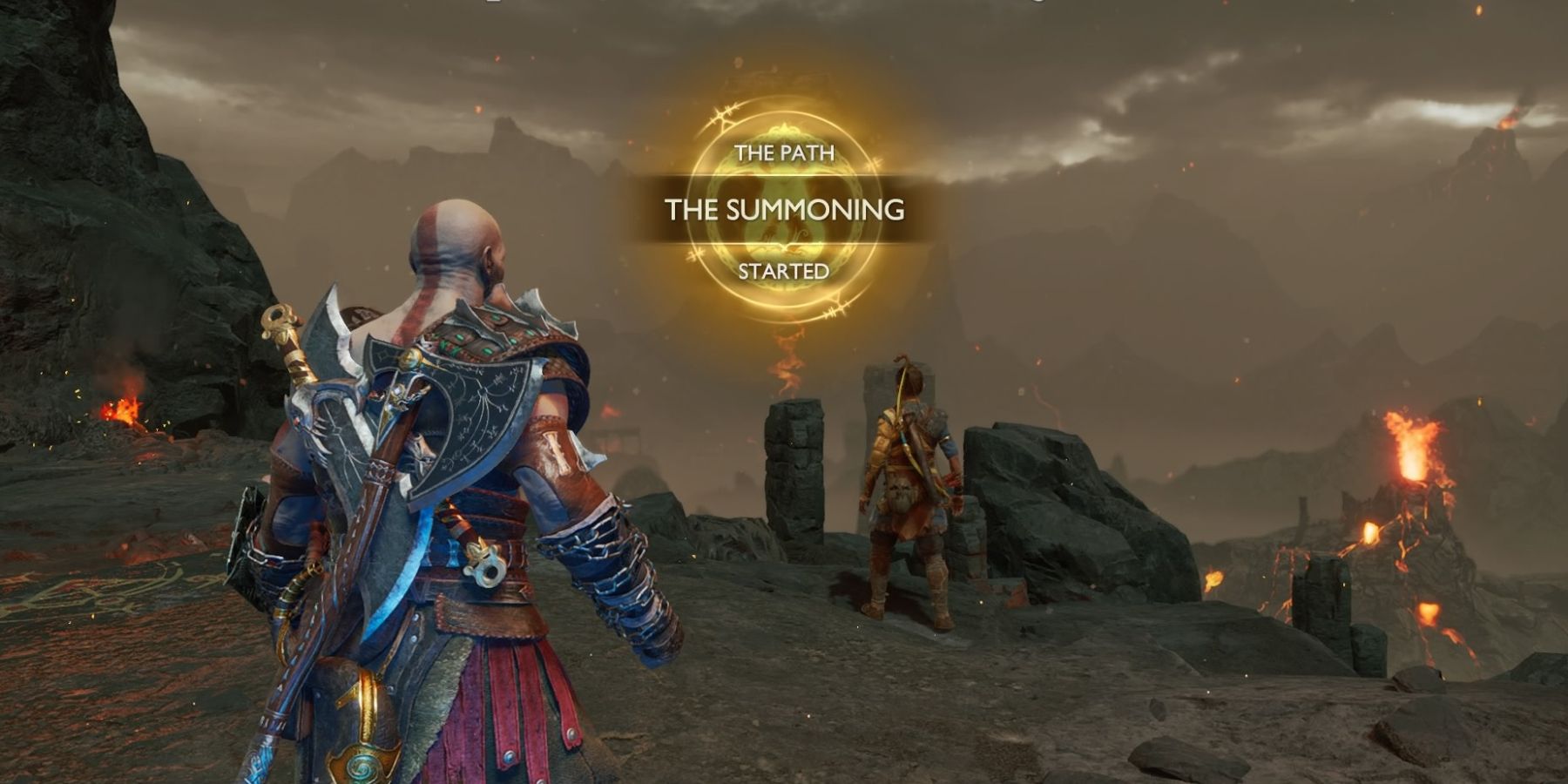 Kratos and Atreus reach Muspelheim in God of War Ragnarok