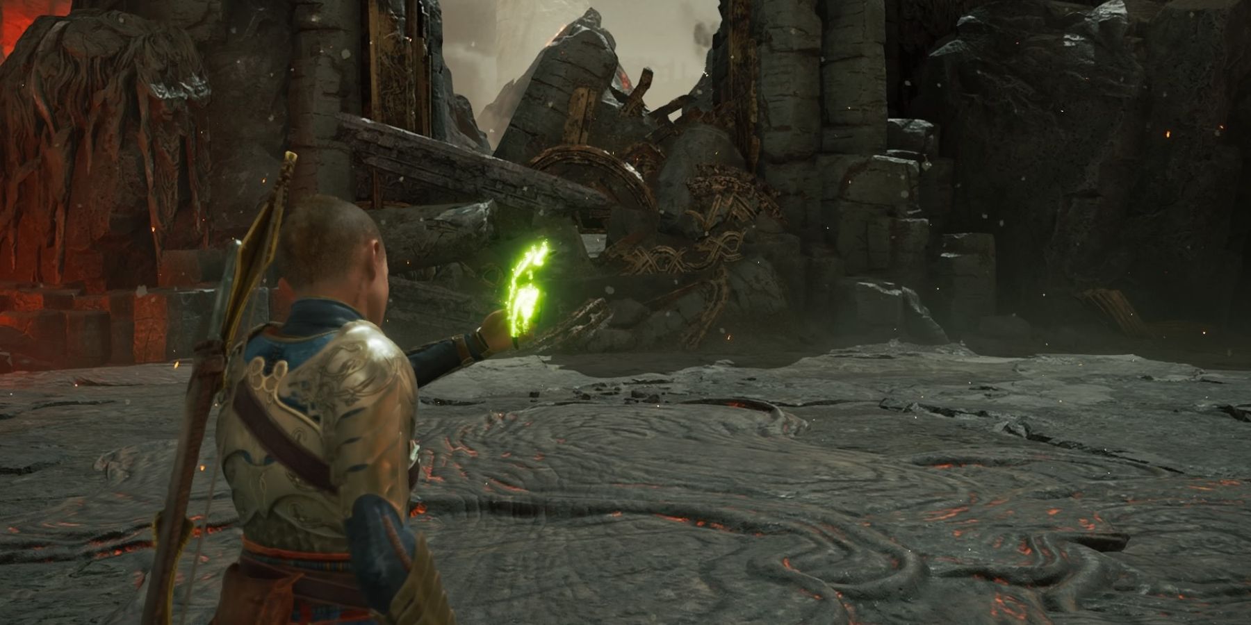 Atreus uses the mask in God of war Ragnarok