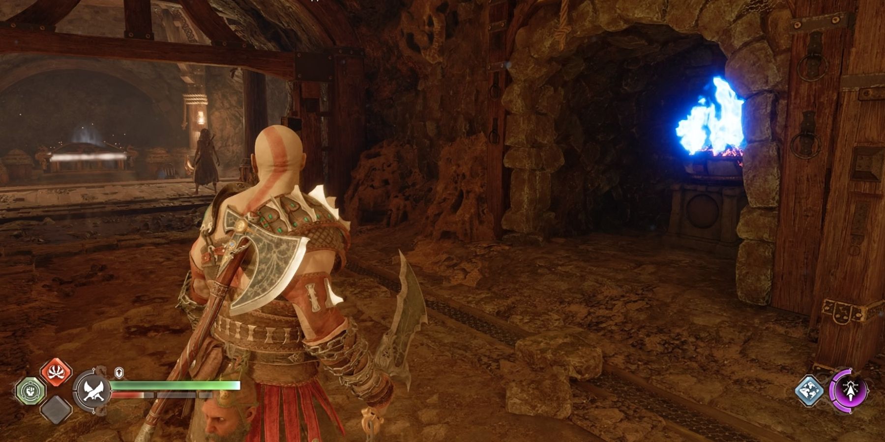 Kratos unlocks a Nornir Chest in God of War Ragnarok