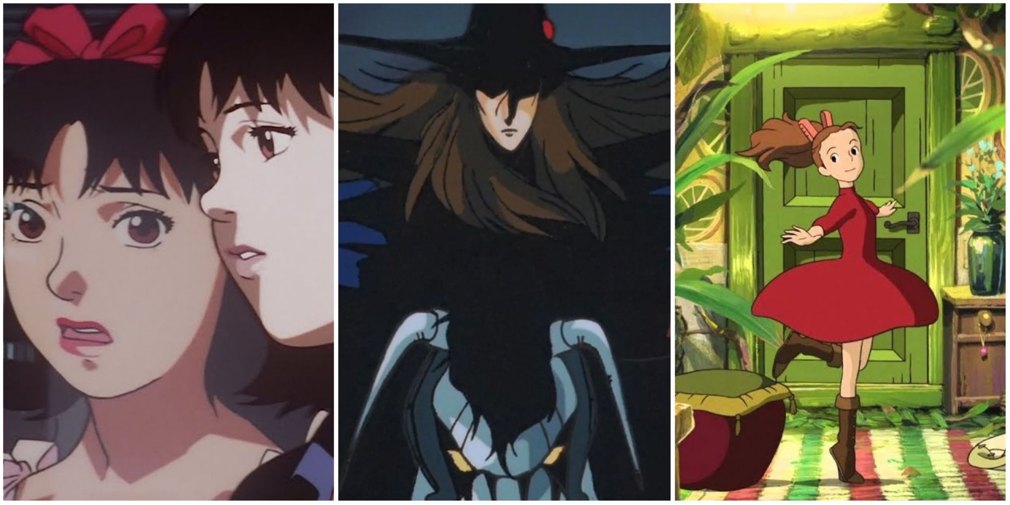 Book Based Anime- Perfect Blue Vampire Hunter D The Secret World of Arrietty