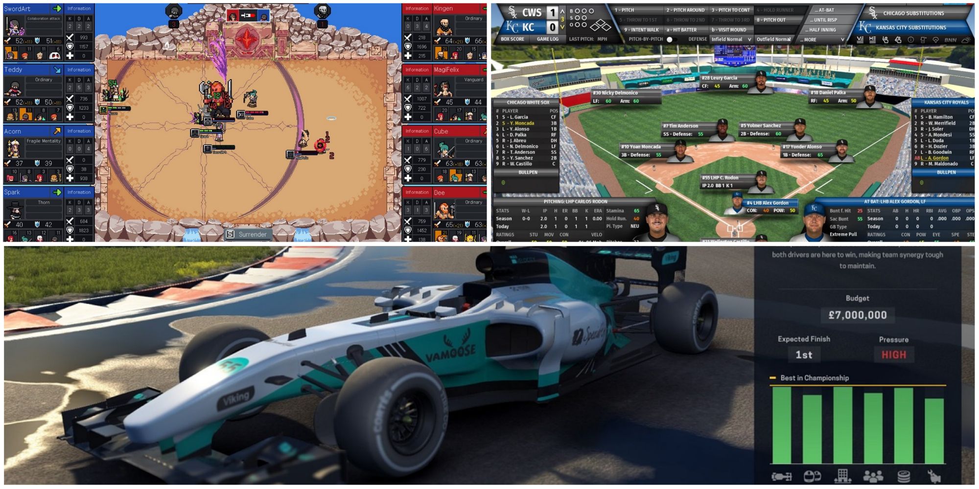 Non-Football Manager Sports Sims- Teamfight Manager Out of the Park Baseball Motorsport Manager