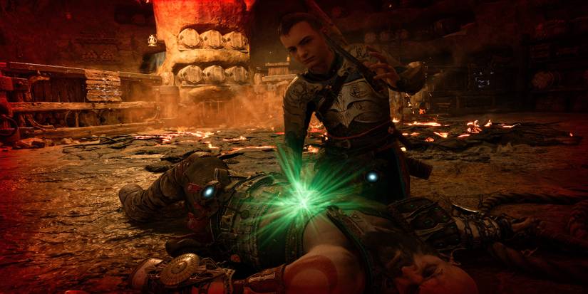 Reviving Kratos in battle in God of War Ragnarok