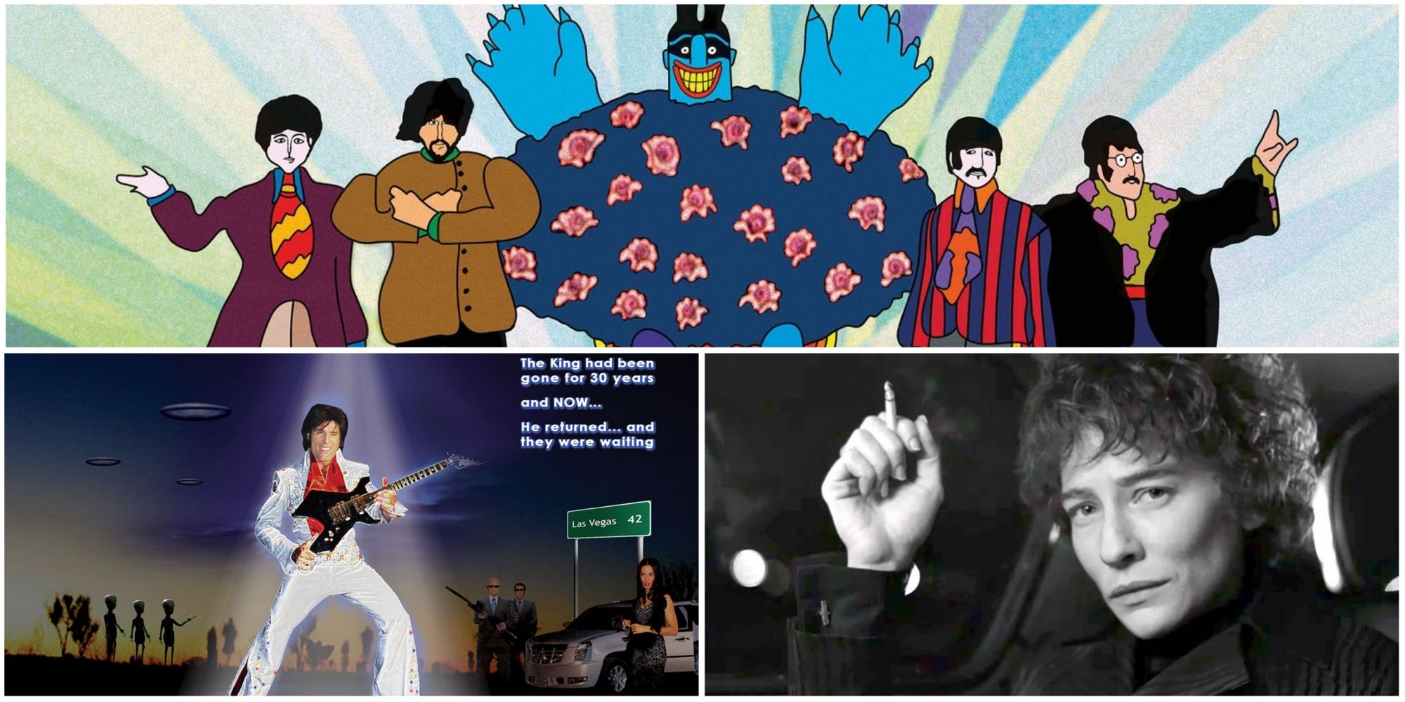 Weird Musician Films- Yellow Submarine Memphis Rising I'm Not There