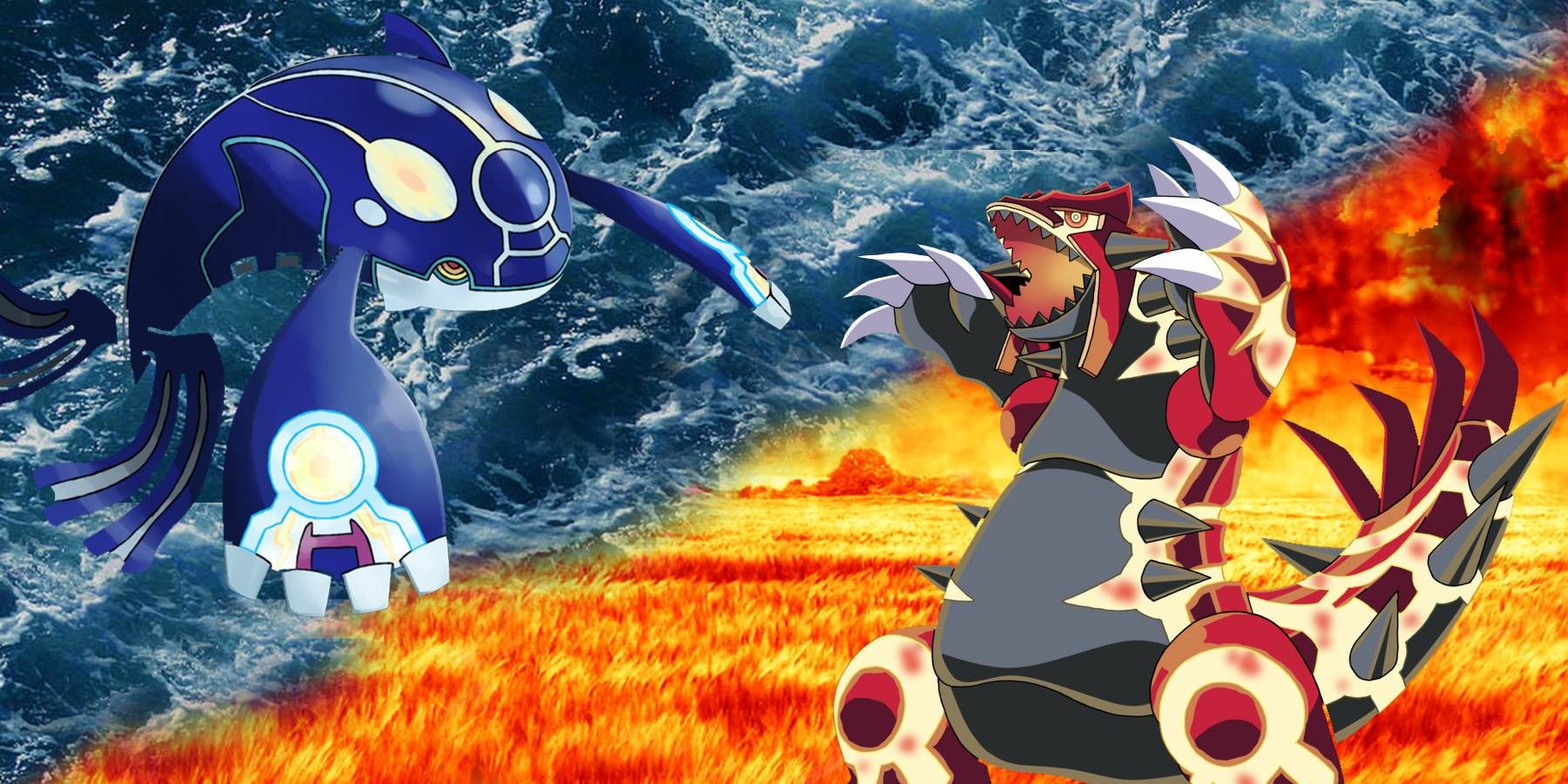 Kyogre Groudon Ruby Sapphire Legendaries Appearing Pokemon Journeys Anime