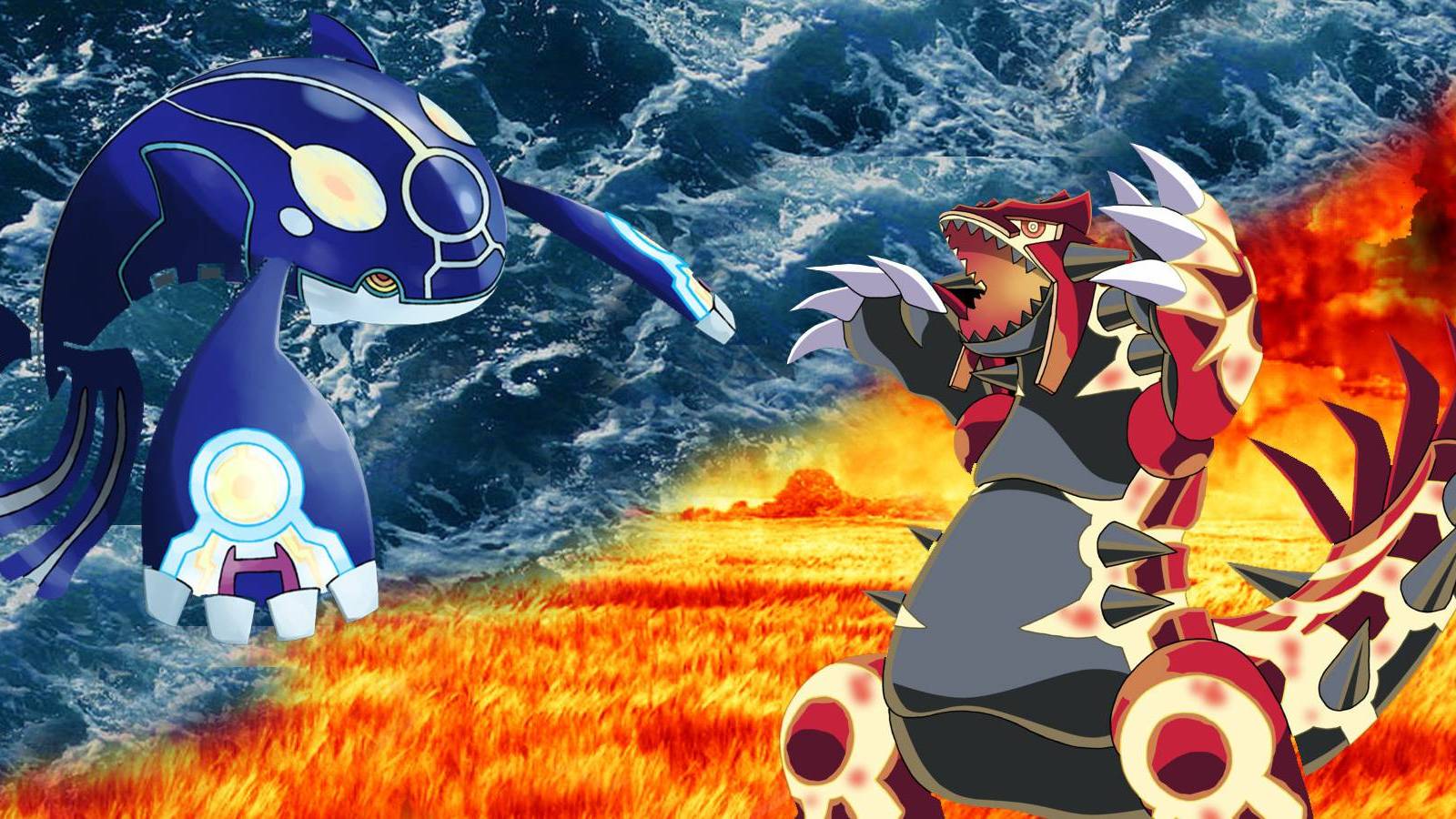 Kyogre Groudon Ruby Sapphire Legendaries Appearing Pokemon Journeys Anime