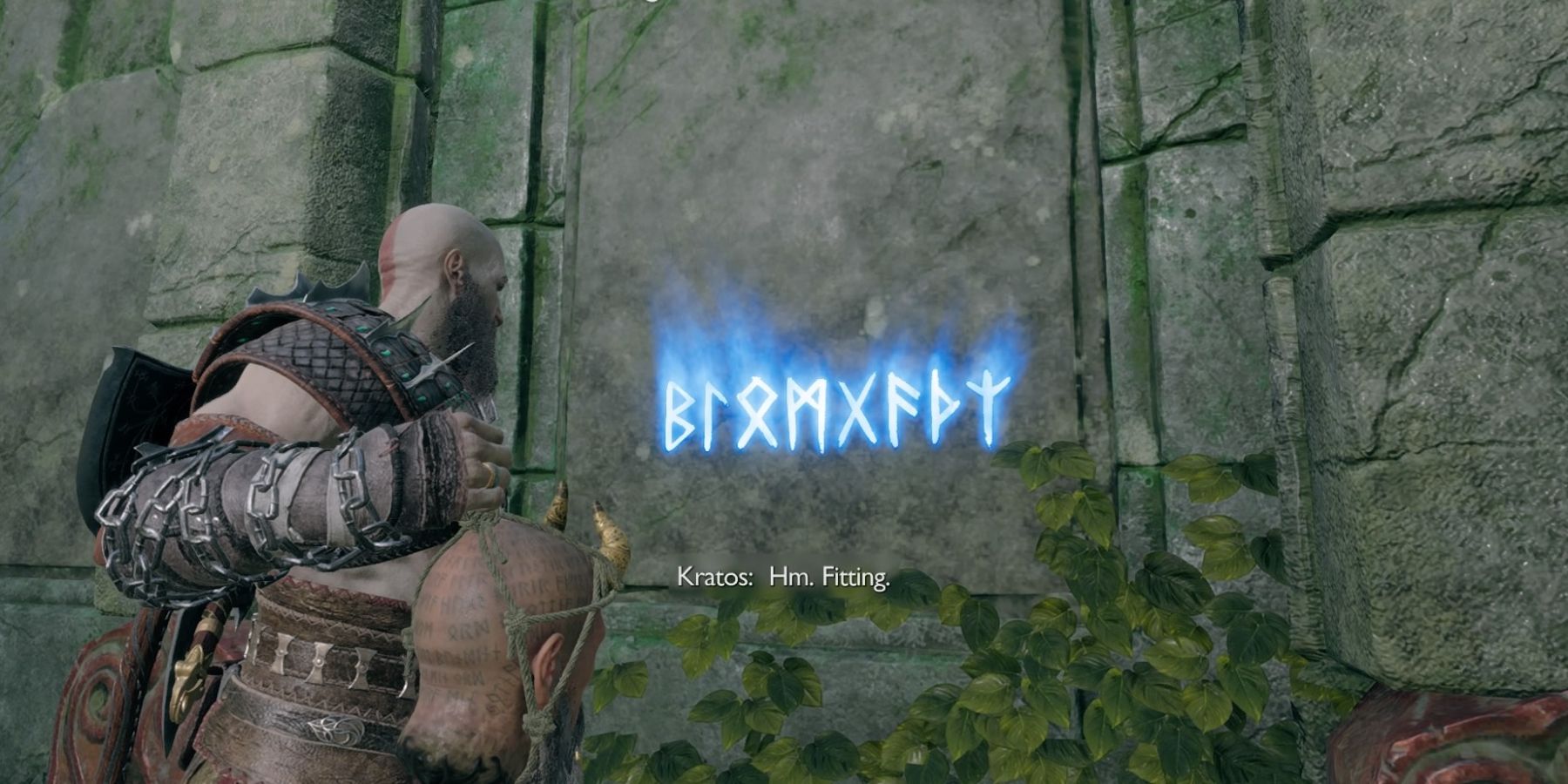 Kratos finds a Red Rune in God of War Ragnarok