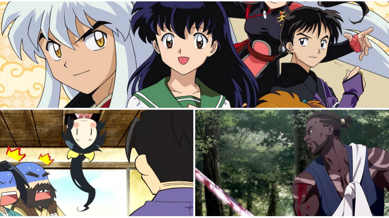 16th Century Anime- Inuyasha Ninja Girl & Samurai Master Yasuke