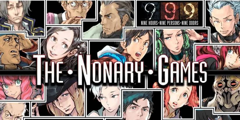 A picture showing most characters in the Zero Escape series