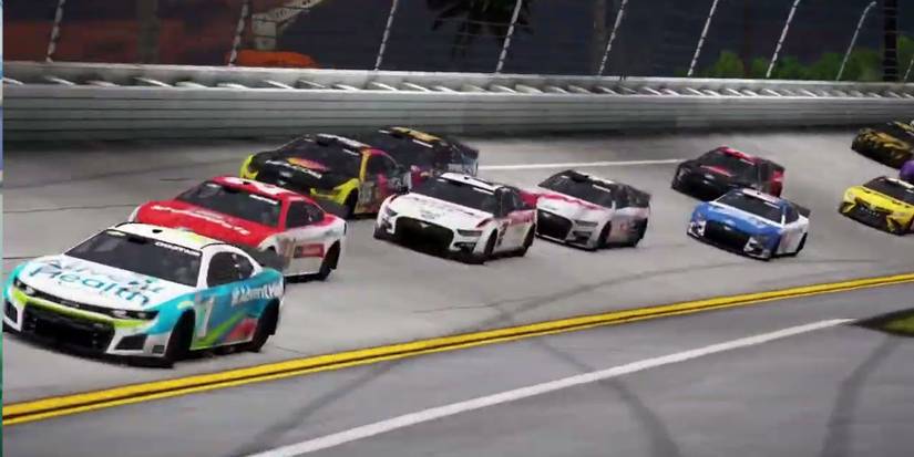A racing match in Nascar Rivals