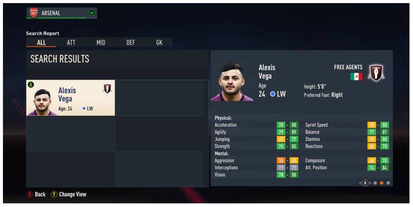 Alexis Vega fifa 23