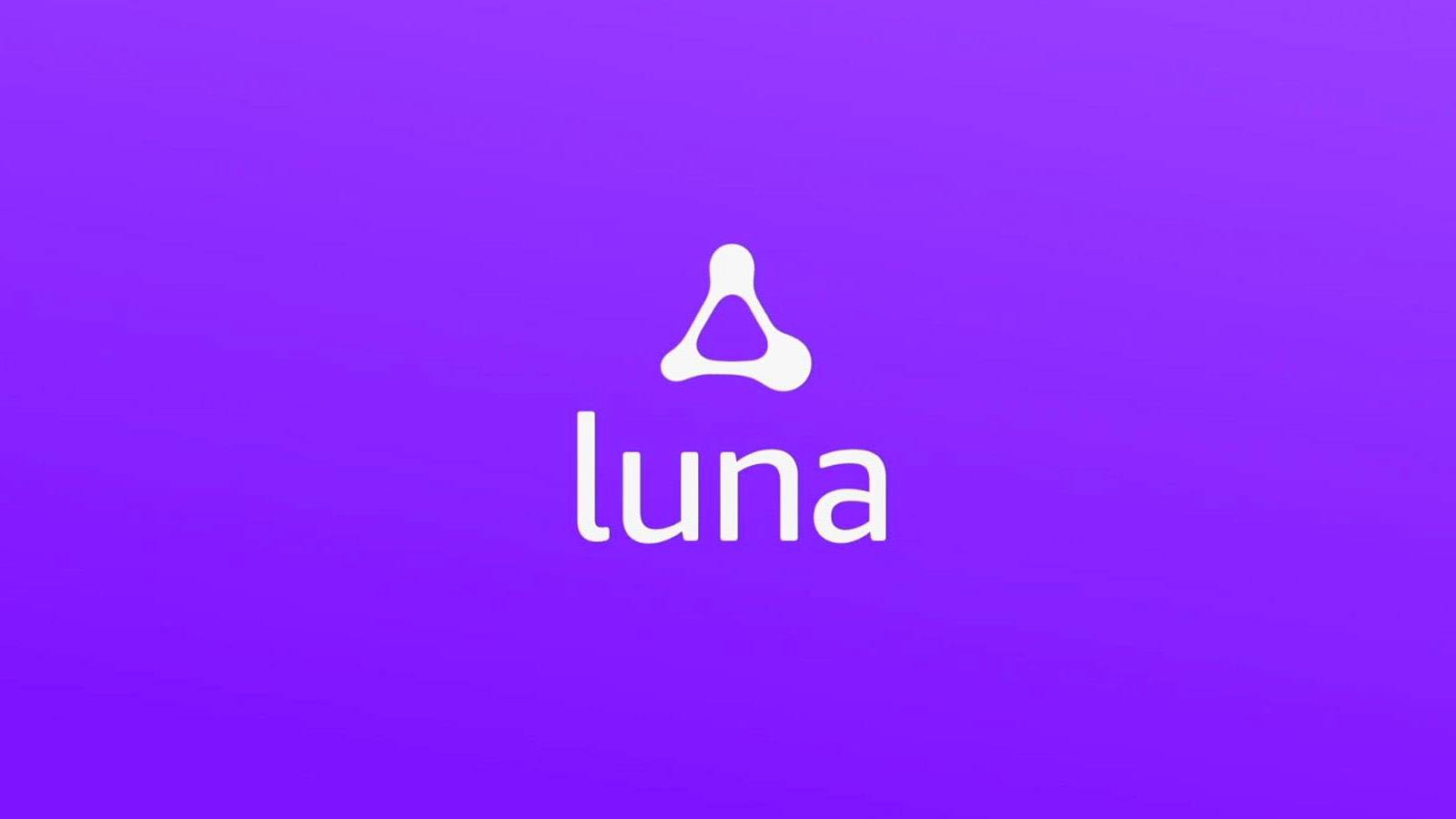 Amazon Luna purple background logo