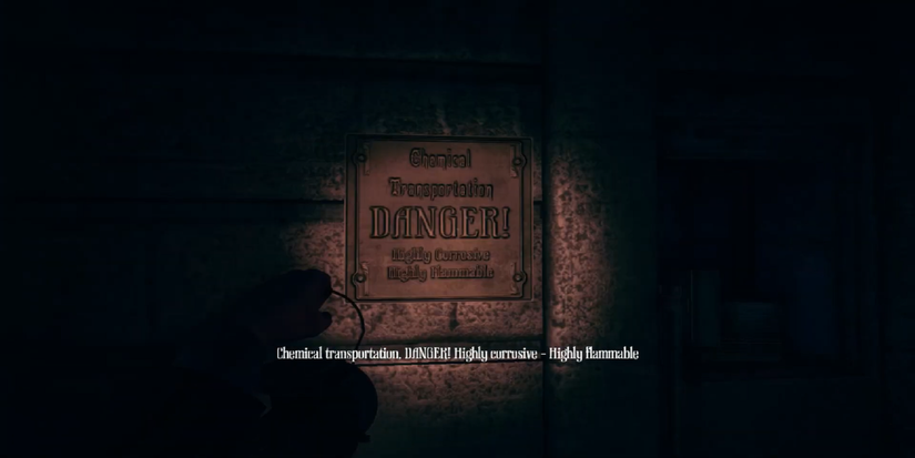 Warning sign found in Amnesia: A Machine For Pigs 