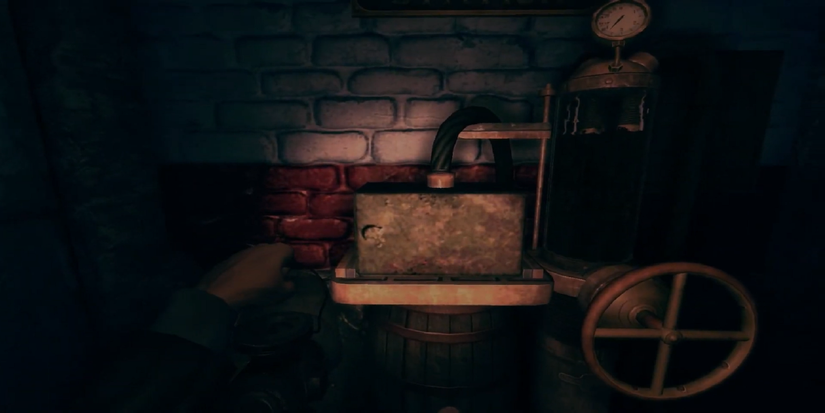 Amnesia: A Machine For Pigs depicting a peculiar mechanism